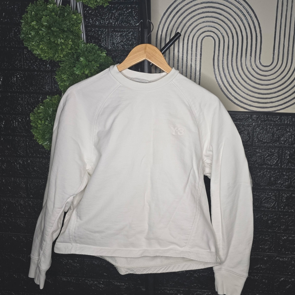 Adidas Y-3 White Crewneck Sweater